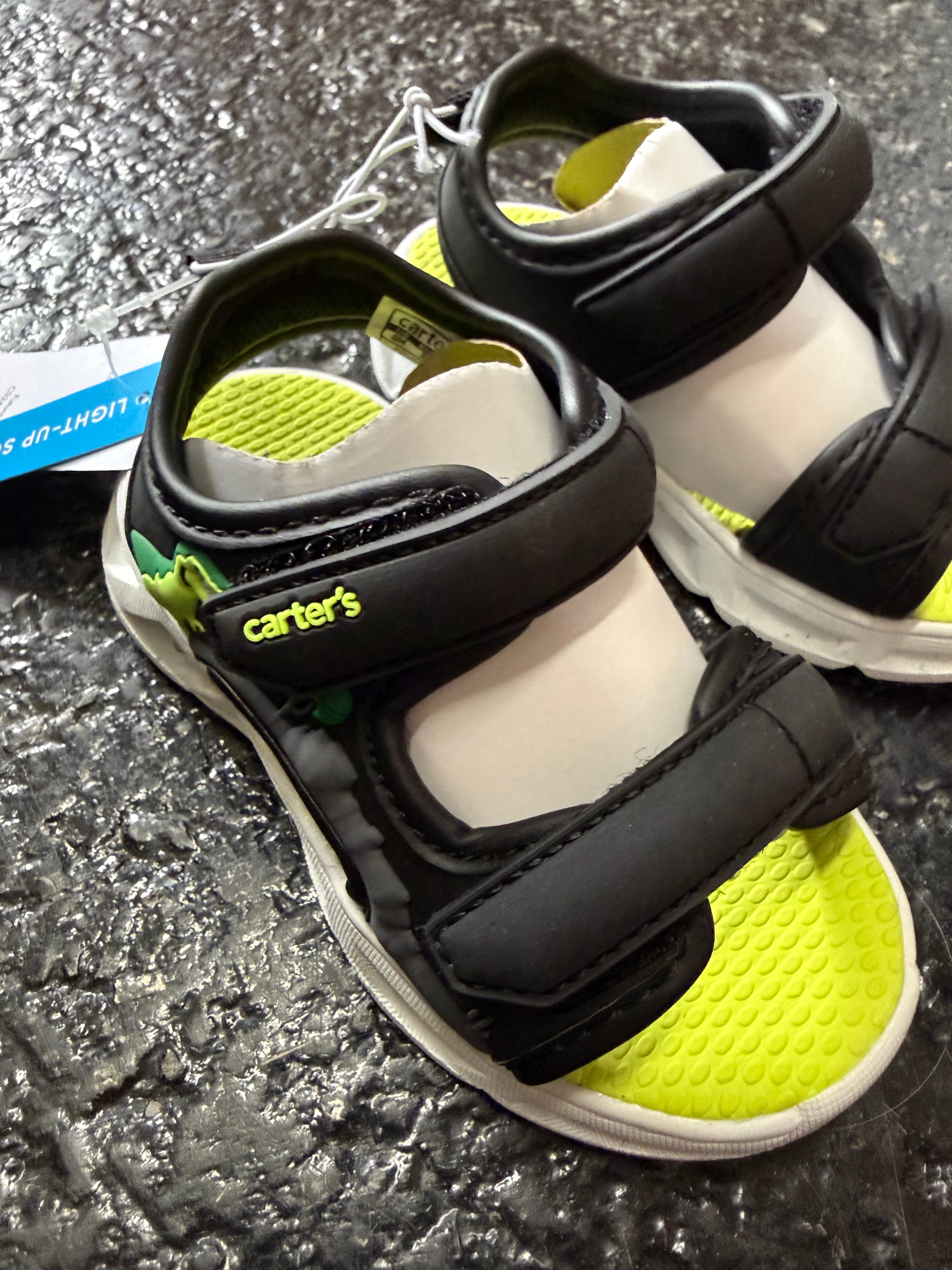 NWT, Carter's Light-up Unisex-Child Futura Sandals Size: 6