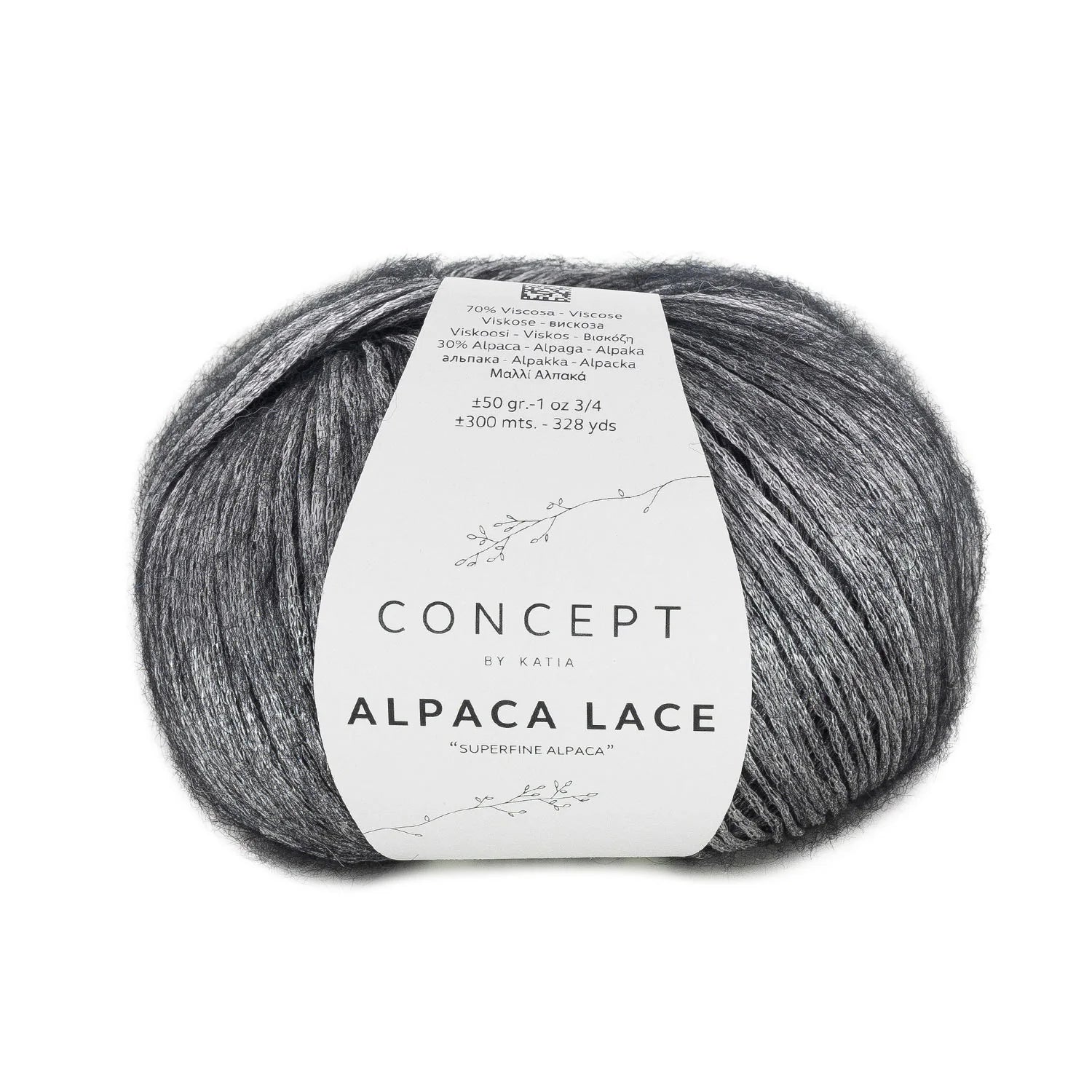 Katia Concept Alpaca Lace - Black (Color #89)