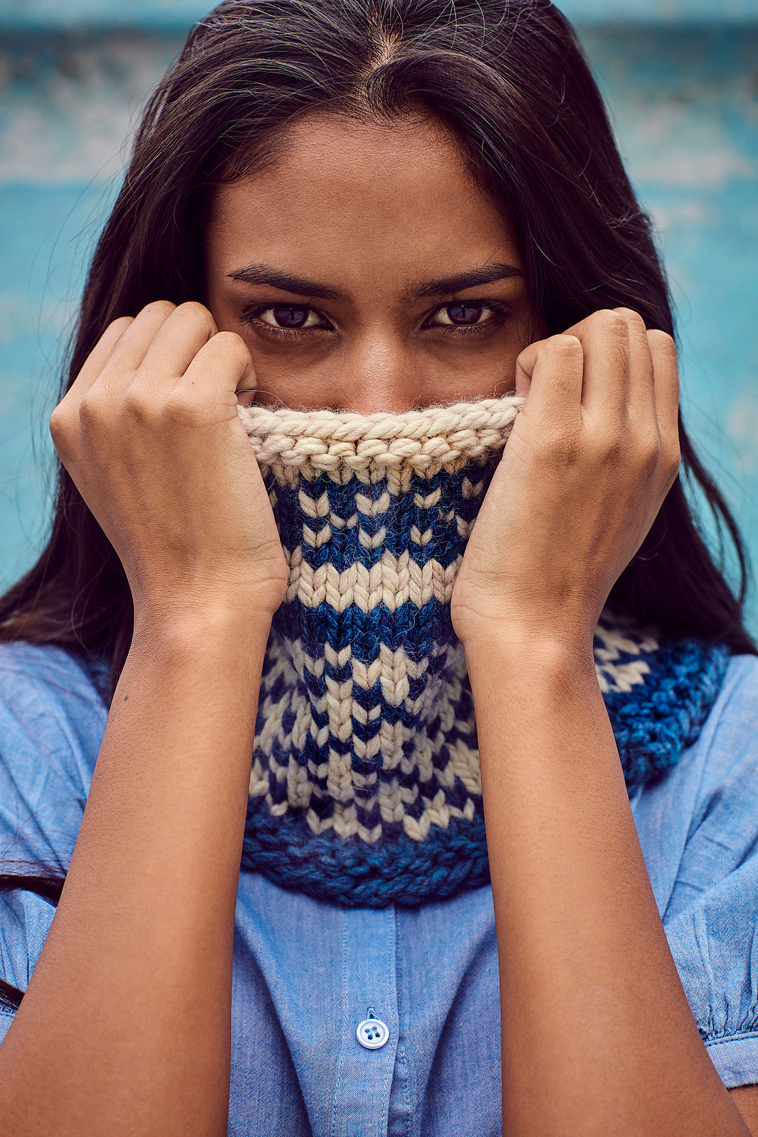 z FREE Amano Mamacha Pattern - Mamacha Lattice Cowl (PDF)