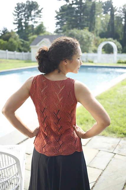 A Berroco Mykonos Pattern - Galan Tank Top (PDF) knitting pattern on sale at Little Knits