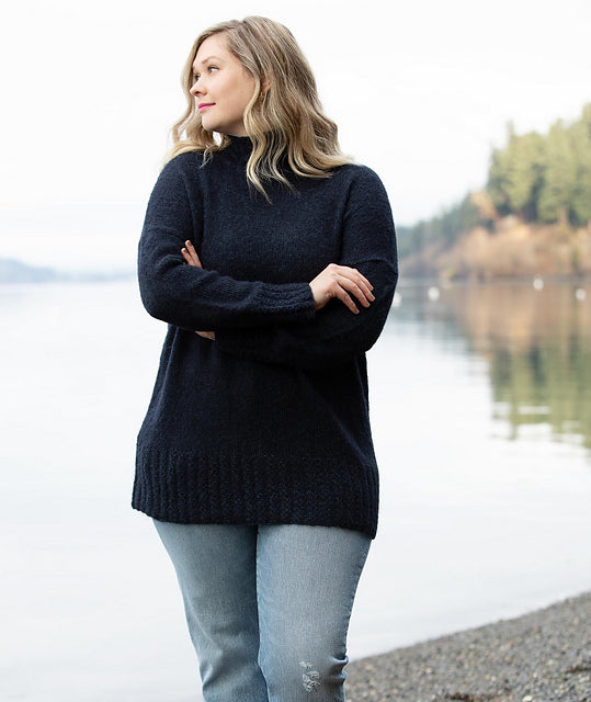 A Churchmouse Yarns and Teas Pattern - Everyday Pullover (PDF) knitting pattern on sale at Little Knits