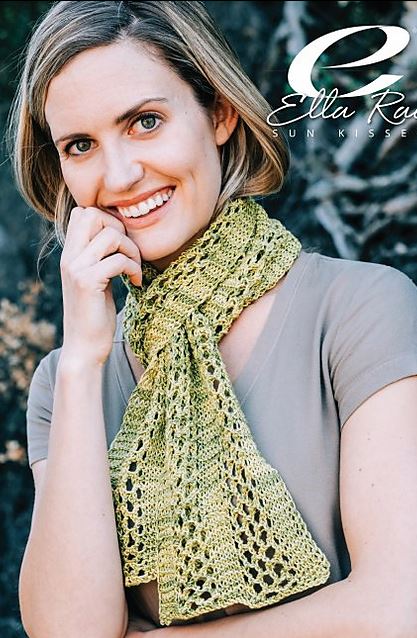 A Ella Rae Sunkissed Pattern - Sonoma Scarf (PDF)knitting pattern on sale at Little Knits
