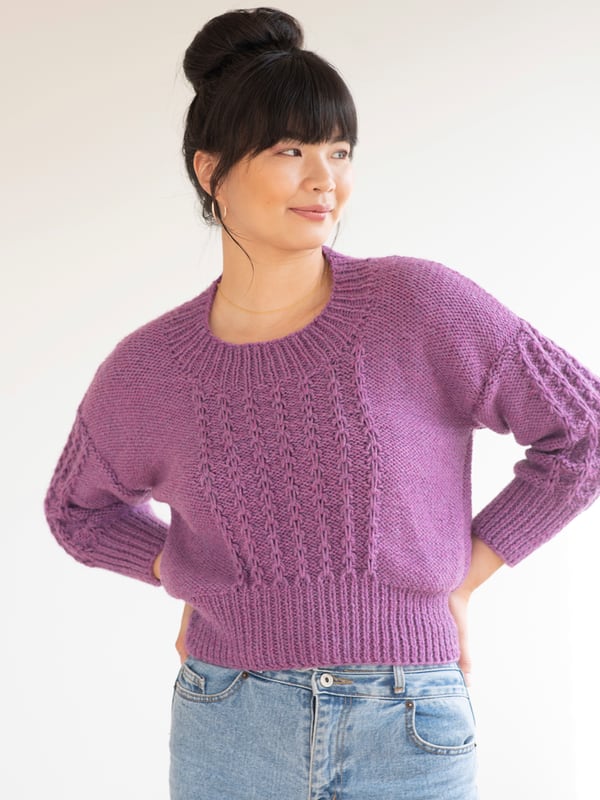 A FREE Berroco Vintage Ch knitting pattern on sale at Little Knitsunky Pattern - Pasithea (PDF)