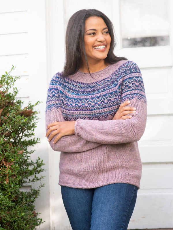 A FREE Berroco Vintage & Millefiori Pa knitting pattern on sale at Little Knitsttern - Langley (PDF)