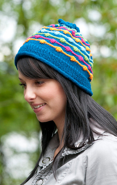 A FREE Cascade 220 Fingering Pattern - Dot & Dashes Hat (PDF)Knitting Pattern on Sale at Little Knits