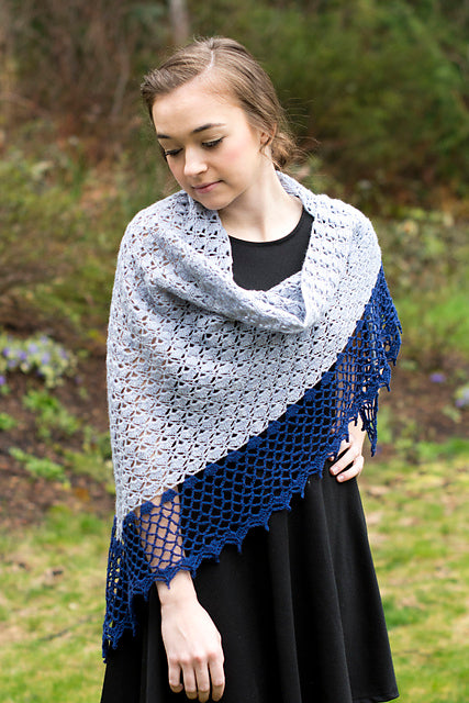 A FREE Cascade 220 Fingering Pattern - Pomelo Shawl (PDF)a crochet Pattern on Sale at Little Knits