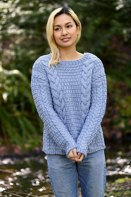 A FREE Cascade 220 Grande Pattern - Chunky Cabled Pullover (PDF)Knitting Pattern on Sale at Little Knits