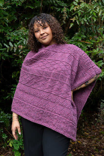 A FREE Cascade 220 Grande Pattern - Gansey Sampler Poncho (PDF)Knitting Pattern on Sale at Little Knits