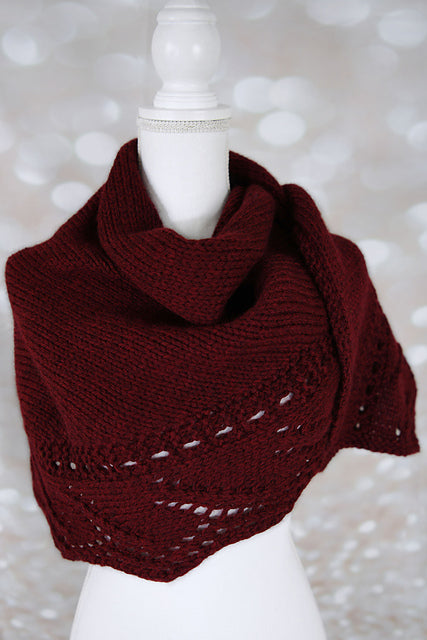 A FREE Cascade 220 Grande Pattern - Zinfandel Shawl (PDF)Knitting Pattern on Sale at Little Knits