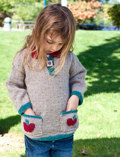 A FREE Cascade 220 Pattern - Apple Pie (PDF) knitting pattern on sale at Little Knits