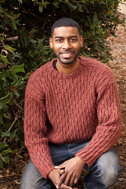 A FREE Cascade 220 Pattern - Cabled Heather for Him (PDF) knitting pattern on sale at Little Knits