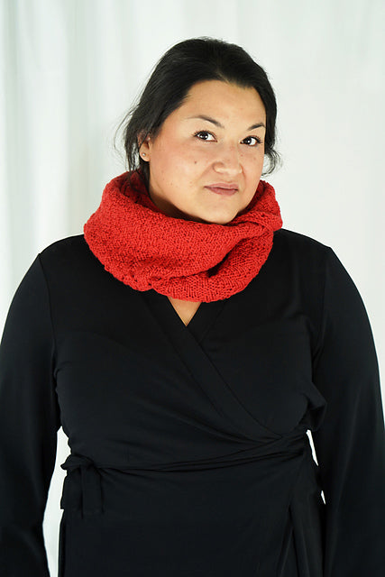 A FREE Cascade 220 Pattern - Chevrons Double Wrap Cowl (PDF) knitting pattern on sale at Little Knits