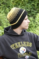 A FREE Cascade 220 Pattern - Pittsburgh Steelers Hat (PDF) knitting pattern on sale at Little Knits