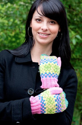 A FREE Cascade 220 Superwash Pattern - Fair Isle Mittens (PDF) knitting pattern on sale at Little Knits