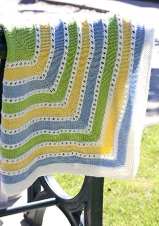 A FREE Cascade 220 Superwash Pattern - Inside Out baby Blanket (PDF) knitting pattern on sale at Little Knits