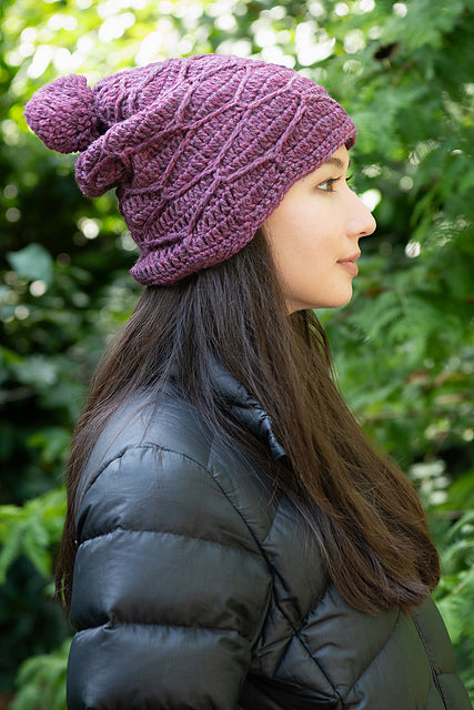A FREE Cascade Woolpaka Pattern - HoneyComb Hat (PDF)Knitting Pattern on Sale at Little Knits