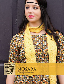 A FREE Juniper Moon Farms Cumulus Pattern - Nosara Scarf (PDF) free scarf knitting pattern at Little Knits