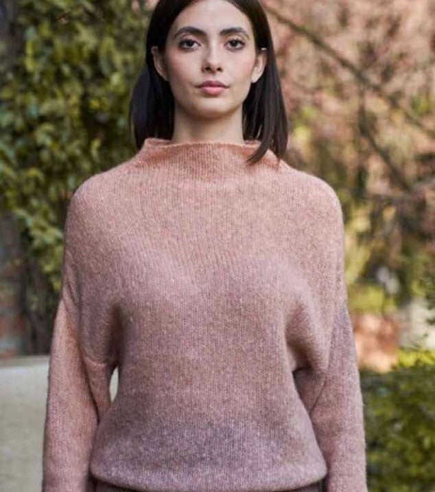 A FREE Laines du Nord CashSilk Cotton Degradé Pattern - Degrade Sweater (PDF) knitting pattern on sale at Little Knits
