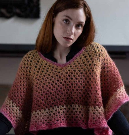A FREE Laines du Nord Poema Alpaca - Gipsy Poncho (PDF) Crochet pattern on sale at Little Knits