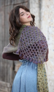 A FREE Laines du Nord Poema Alpaca - Gradient Shawl (PDF) pattern on sale at Little Knits