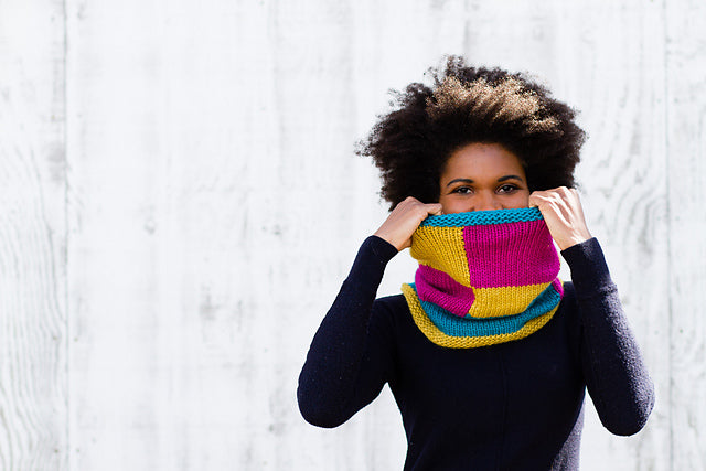 A FREE PATTERN W/ PURCHASES of Moonshine Bulky - De Stijl (PRINT COPY) knitting pattern on sale at Little Knits