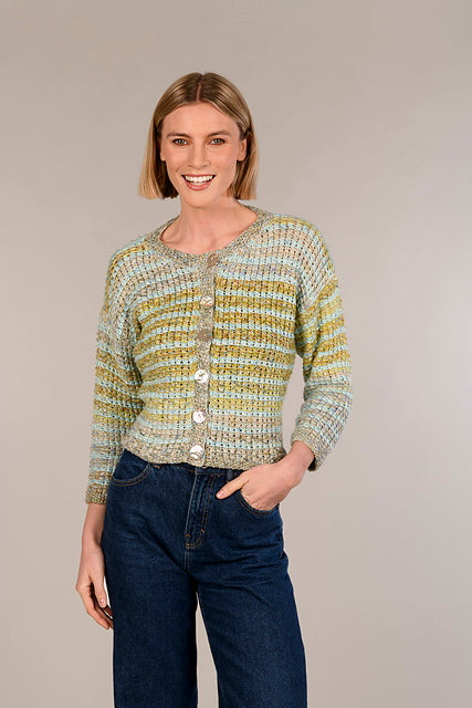 A Juniper Moon Farm Cirrus Jacquard, Cirrus & Glimmer Pattern - Caroline (PDF) knitting pattern on sale at Little Knits