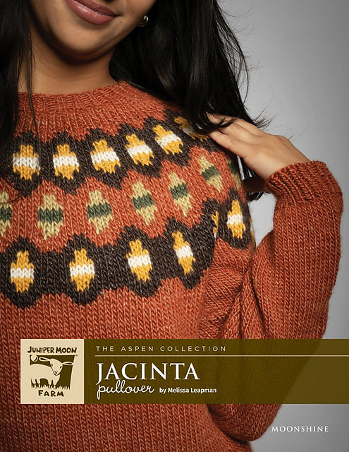 A Juniper Moon Farm Moonshine Pattern - Jacinta (PDF) knitting pattern on sale at Little Knits