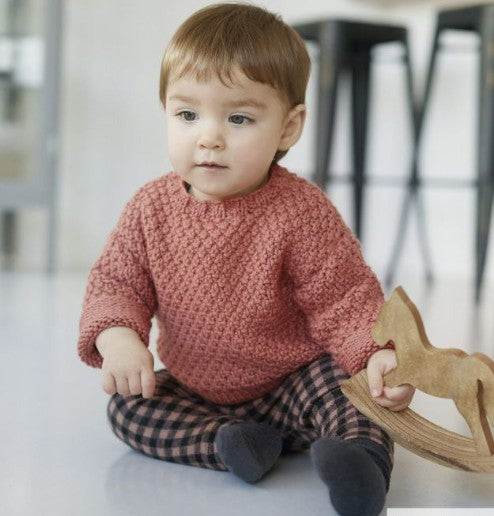 A Katia Essential Alpaca Pattern - Baby Sweater (PDF) knitting pattern on sale at Little Knits