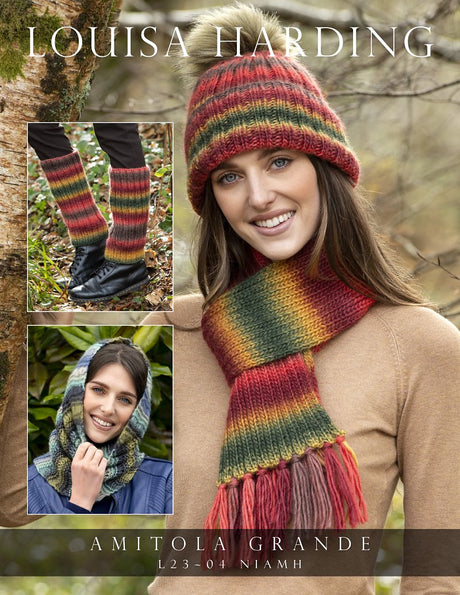 A Louisa Harding Amitola Grande Pattern - Niamh Set (PDF) - FREE knitting pattern at Little Knits