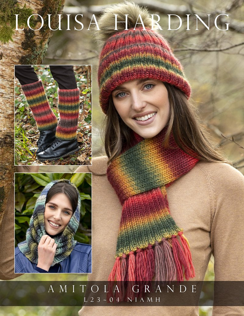 A Louisa Harding Amitola Grande Pattern - Niamh Set (PDF) - FREE knitting pattern at Little Knits