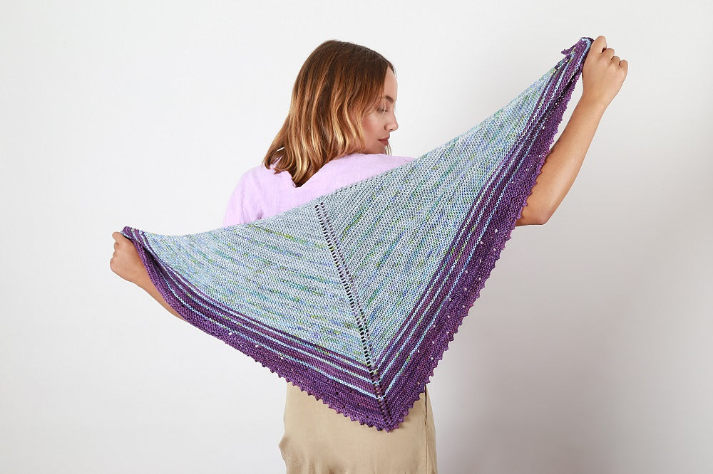 A Malabrigo Verano Pattern - Margarita Shawl (Print Copy) knitting pattern on sale at Little Knits
