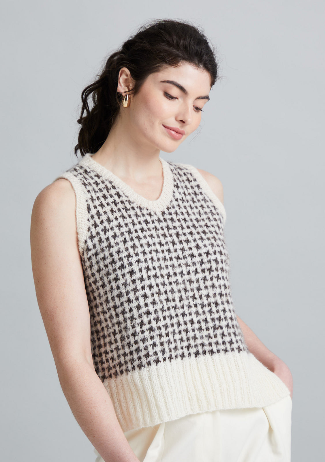A Mode at Rowan Alpaca Cotton Pattern - Elwood Sleeveless Top (PDF)