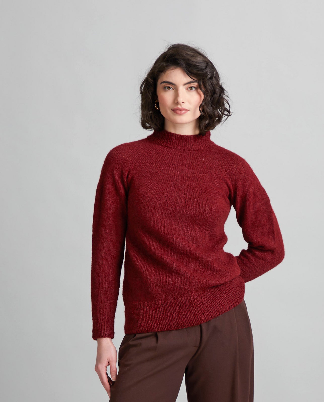 A Mode at Rowan Alpaca Cotton Pattern - Senna Pullover (PDF)