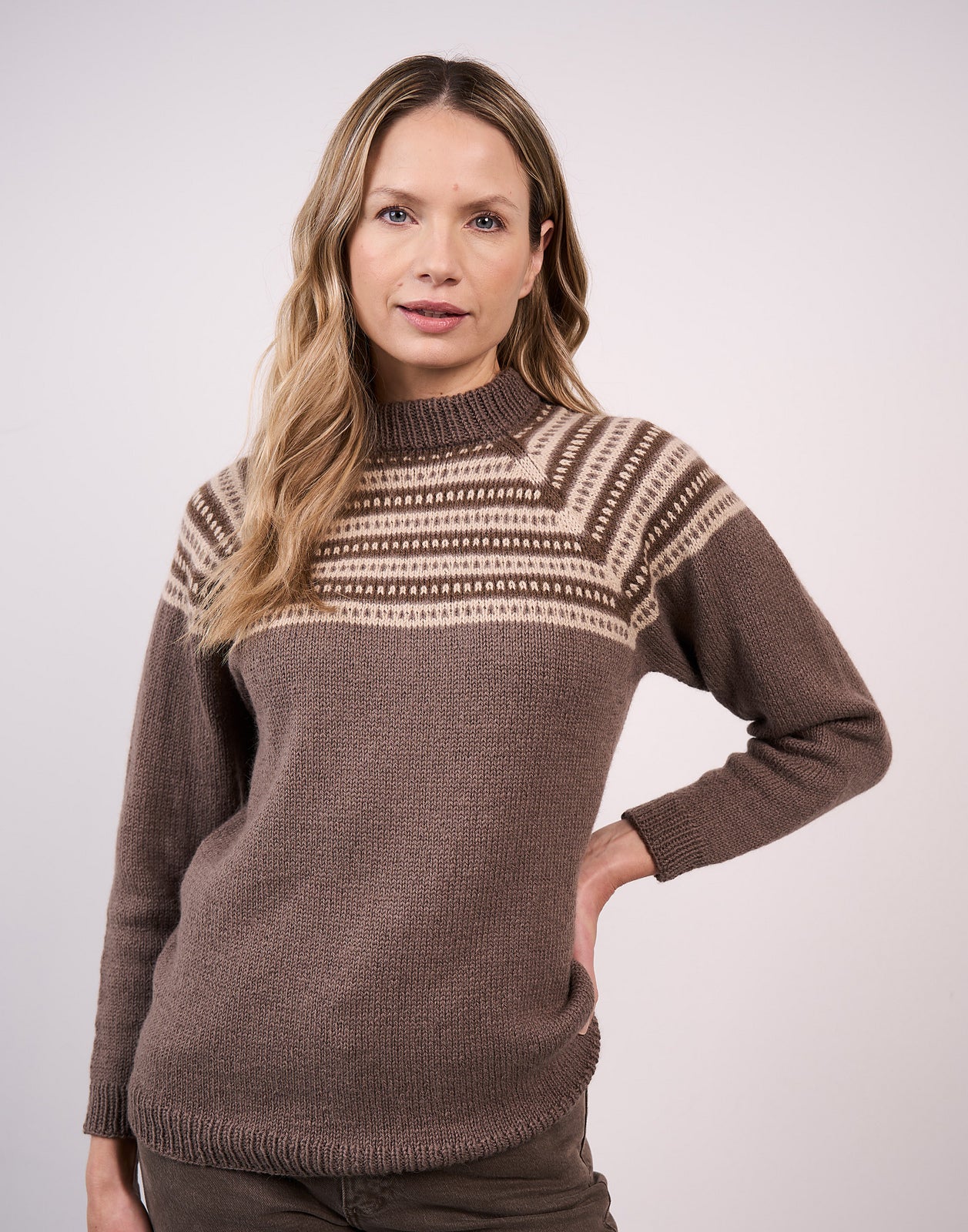 A Mode at Rowan Alpaca Wool Pattern - Rhodes Pullover (PDF)