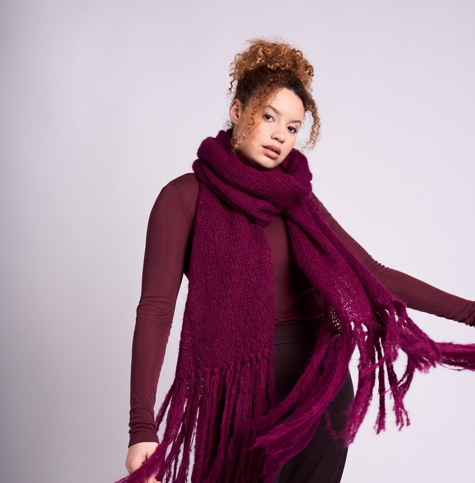 A Mode at Rowan Mohair Soft Pattern - Tuscan Scarf (PDF)
