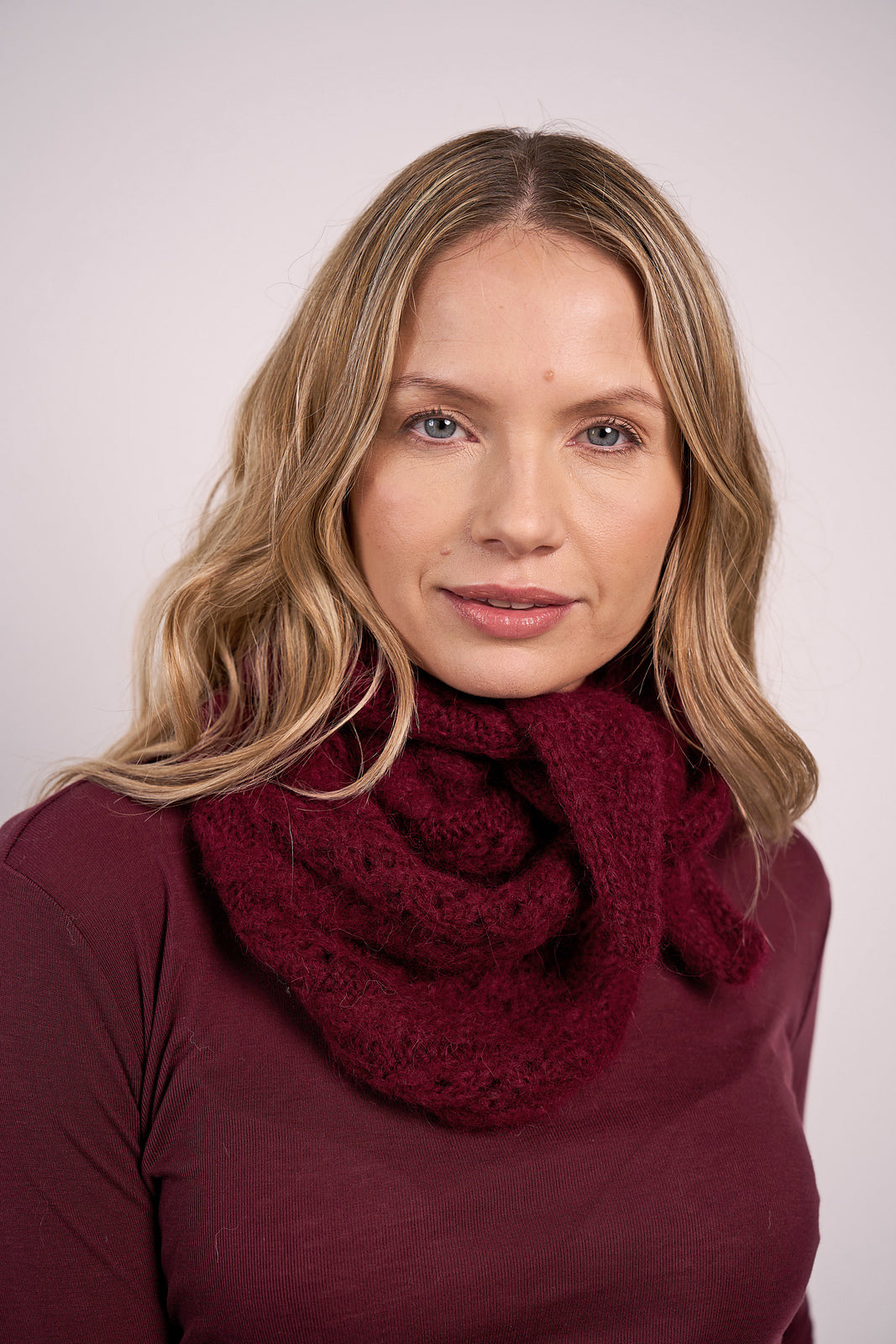 A Mode at Rowan Softest Alpaca Pattern - Bryony Hat + Scarf (PDF)
