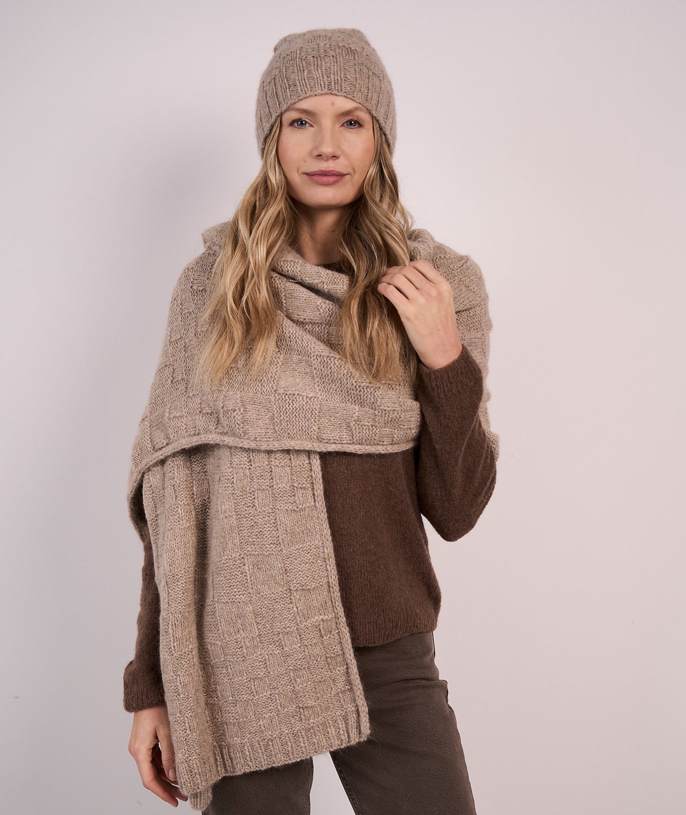 A Mode at Rowan Softest Alpaca Pattern - Heather Hat + Wrap (PDF)