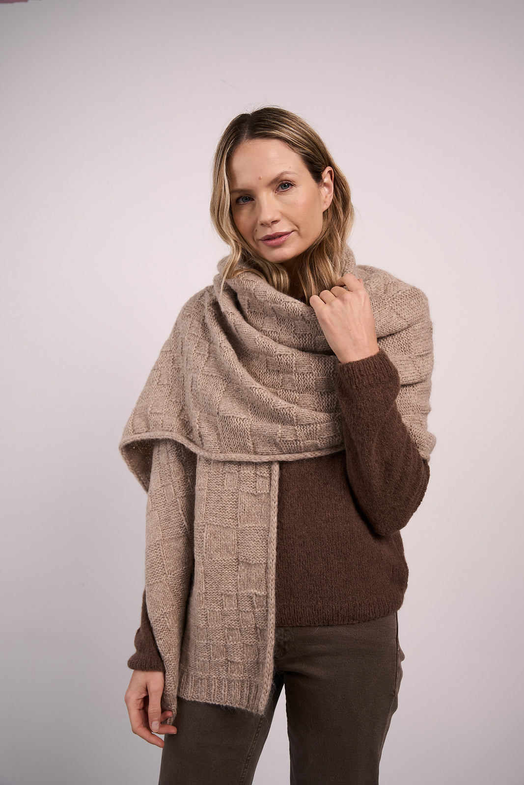 A Mode at Rowan Softest Alpaca Pattern - Heather Hat + Wrap (PDF)