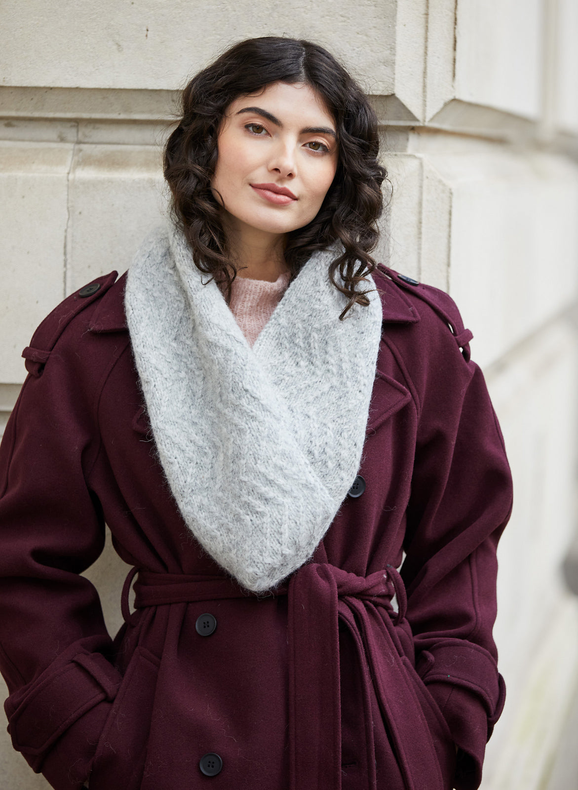 A Mode at Rowan Softest Alpaca Pattern - Kayla Scarf + Snood (PDF)
