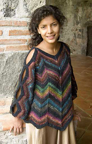 A Noro Cah Iroha & Aurora Pattern -Taxco (PDF)knitting pattern on sale at Little Knits