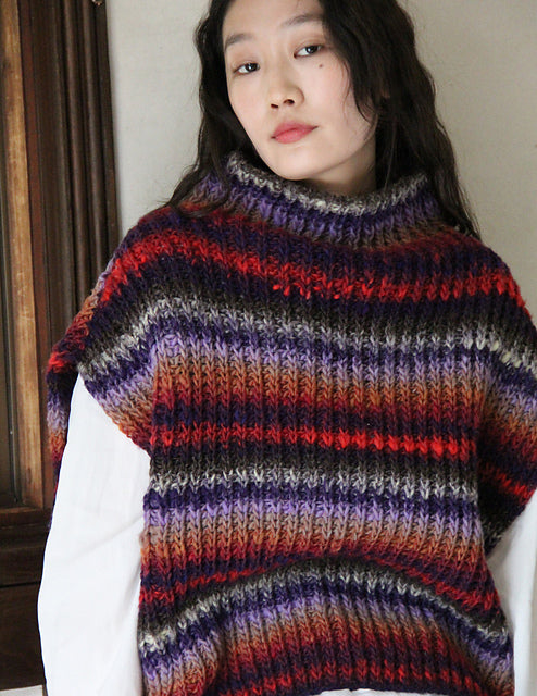 A Noro Kureyon Pattern - Toshiko (PDF)   knitting pattern on sale at Little Knits