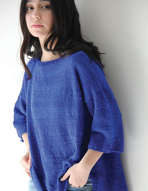 A Noro Sonata Pattern -  Mellow Oversized Tee (PDF) knitting pattern on sale at Little Knits