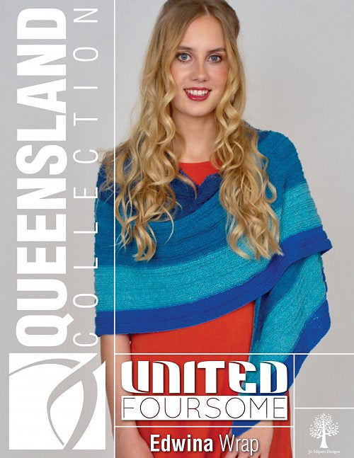 A Queensland Knitting Pattern - Edwina Wrap (PDF) on sale at Little Knits