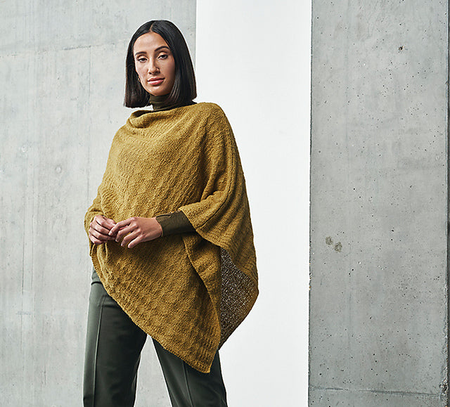 A Rowan Alpaca Classic Pattern - Aldergate Poncho (PDF) knitting pattern on sale at Little Knits