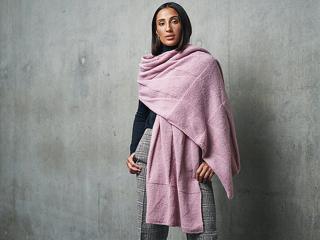 A Rowan Alpaca Classic Pattern - Coleman Street Wrap (PDF) knitting pattern on sale at Little Knits