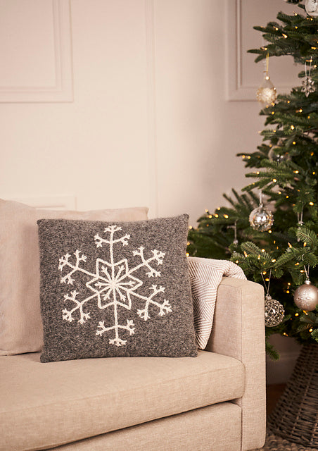 A Rowan Alpaca Classic Pattern -  Snowfall Cushion (PDF) knitting pattern on sale at Little Knits