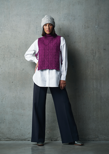 A Rowan Alpaca Soft DK Pattern - Broadgate Tabard (PDF) knitting pattern on sale at Little Knits