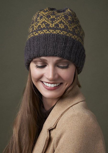 A Rowan Alpaca Soft DK Pattern - Bykle Hat (PDF)knitting pattern on sale at Little Knits