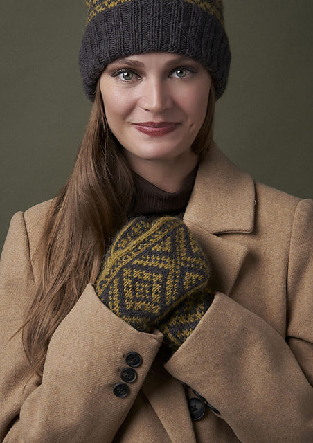 A Rowan Alpaca Soft DK Pattern - Bykle Mittens (PDF)knitting pattern on sale at Little Knits