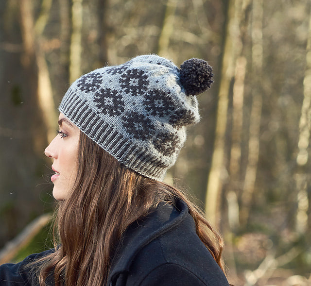 A Rowan Alpaca Soft DK Pattern - Daystar Hat (PDF) knitting pattern on sale at Little Knits
